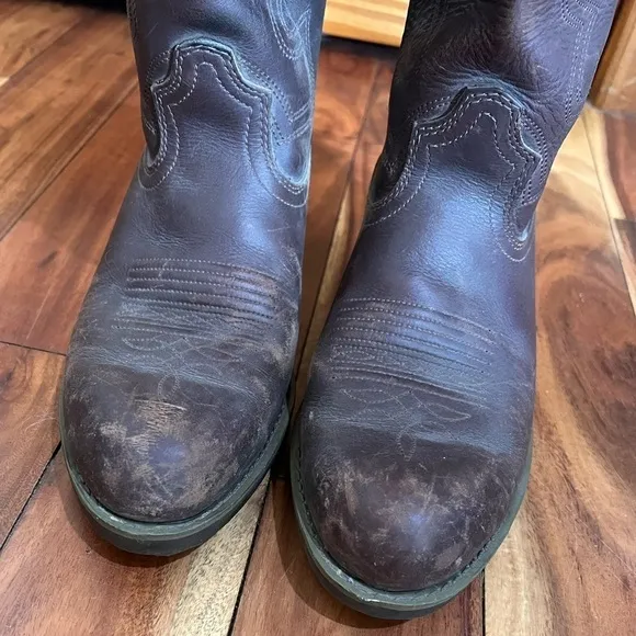 Men’s Durango 8.5 Dark Brown Cowboy Boots Western Rodeo Concert