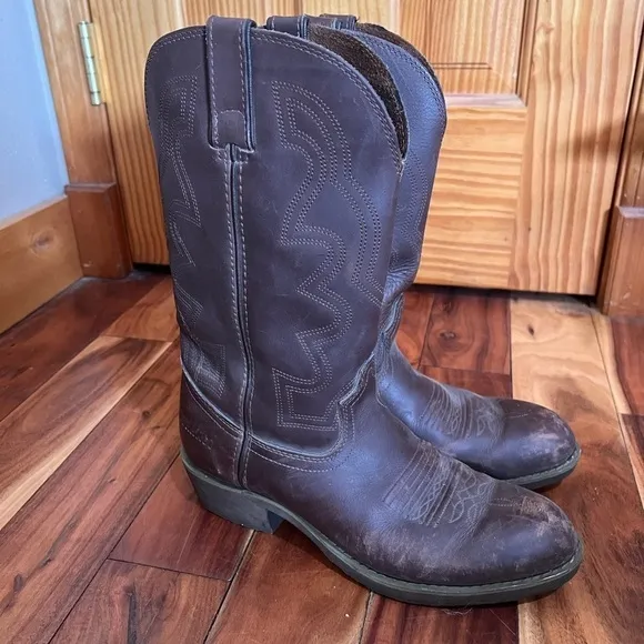 Men’s Durango 8.5 Dark Brown Cowboy Boots Western Rodeo Concert