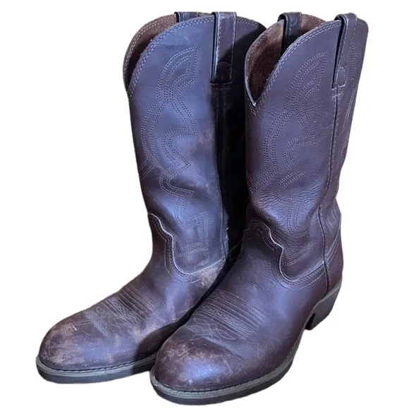 Men’s Durango 8.5 Dark Brown Cowboy Boots Western Rodeo Concert