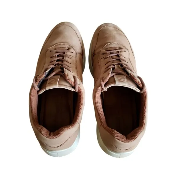 Men’s Ecco Aquet Tie Oxford Shoes Size 9 EU 43 Beige Shoes Sneakers