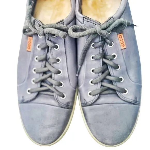 Men’s Ecco Soft 7 Long Lace Leather Sneakers Size 12