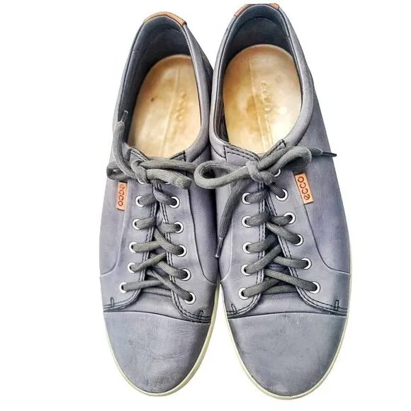 Men’s Ecco Soft 7 Long Lace Leather Sneakers Size 12