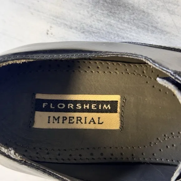 Men's Florsheim Imperial Oxfords Shoes Size 9 D Black Caiman Alligator