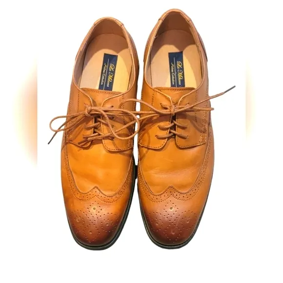 Men's Genuine leather Wingtip Oxford Lace up Dress Shoes