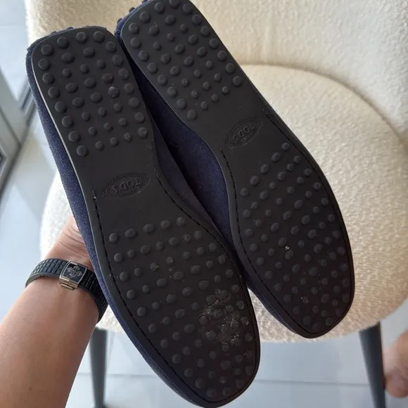 Men's Navy Suede Loafers Tods size 7,5