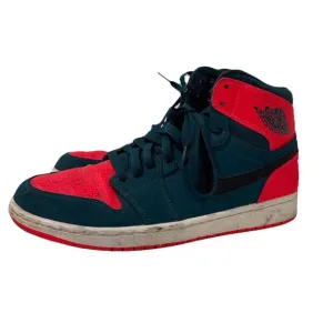 MENS NIKE AIR JORDAN 1 RETRO HIGH 332550 312 SIZE 9.5 (NO INSOLES)
