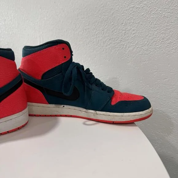 MENS NIKE AIR JORDAN 1 RETRO HIGH 332550 312 SIZE 9.5 (NO INSOLES)