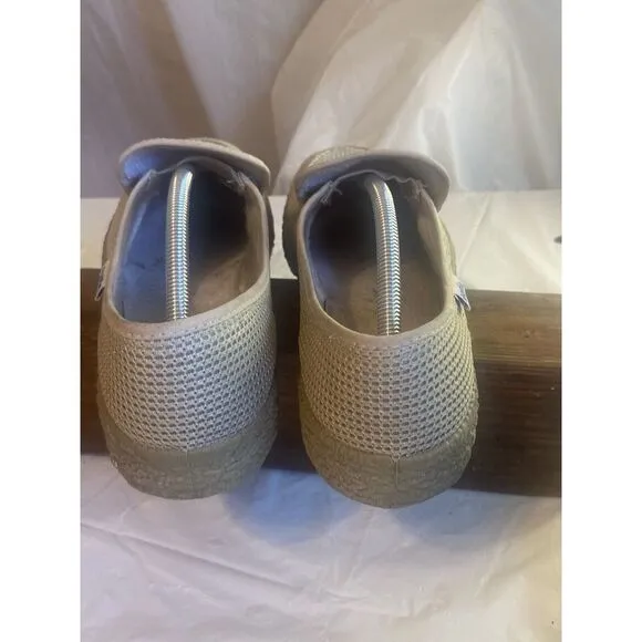 Men's Settia Beige Knit Oxford Loafer Comfort Shoes-Rubber Soles-SIze 30 ( 12.5)