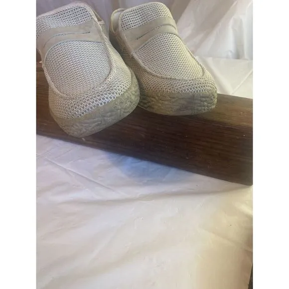 Men's Settia Beige Knit Oxford Loafer Comfort Shoes-Rubber Soles-SIze 30 ( 12.5)