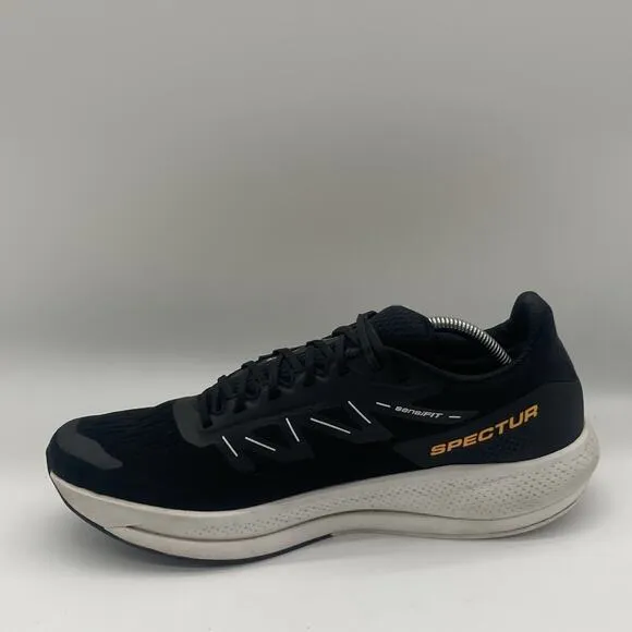 Mens Size 11.5 Salomon Spectur Low Black/White Athletic Sneakers Shoes 415896
