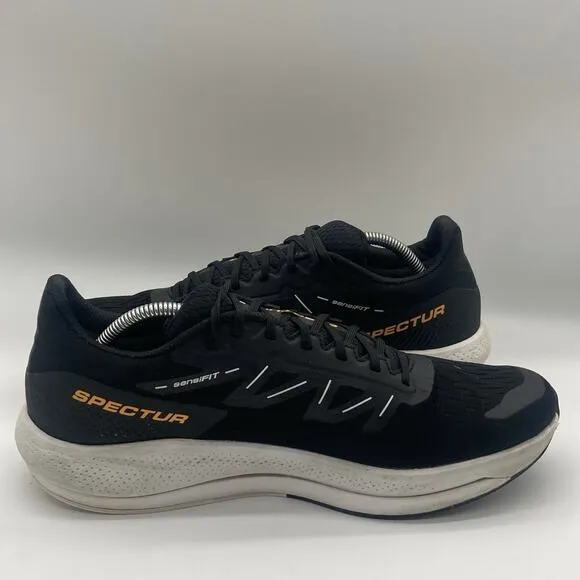 Mens Size 11.5 Salomon Spectur Low Black/White Athletic Sneakers Shoes 415896