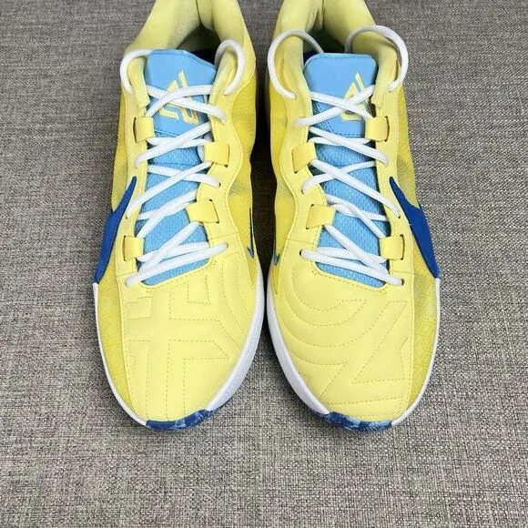 Men's Size 13 - Nike Zoom Freak 5 Yellow Blue Basketball shoes DX4985 700