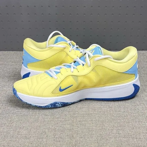 Men's Size 13 - Nike Zoom Freak 5 Yellow Blue Basketball shoes DX4985 700