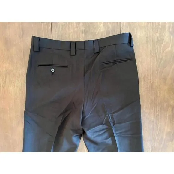 Men’s Stacy Adams Black 2-Piece Suit Set 42R Jacket / 32x27 Pants