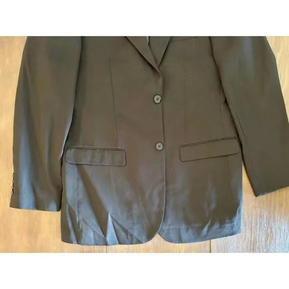 Men’s Stacy Adams Black 2-Piece Suit Set 42R Jacket / 32x27 Pants
