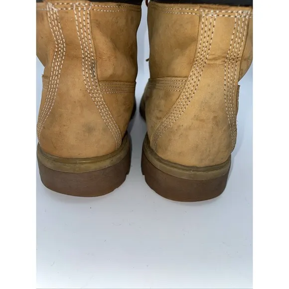 Mens Timberland Leather 10061 6 Inch Premium Wheat Boots! Size 11.5