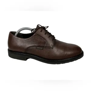Mephisto Marlon Brown Pebble Leather Shoes Size US 9 Casual Made In France