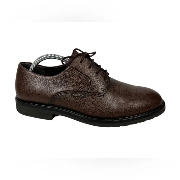 Mephisto Marlon Brown Pebble Leather Shoes Size US 9 Casual Made In France
