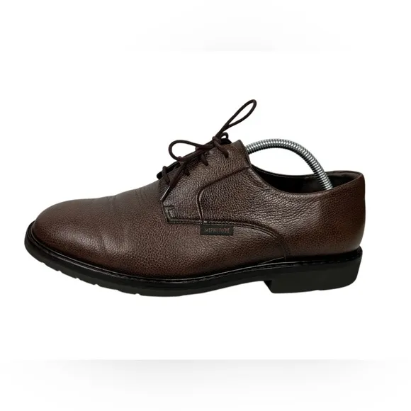 Mephisto Marlon Brown Pebble Leather Shoes Size US 9 Casual Made In France