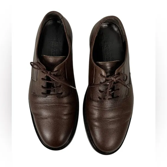 Mephisto Marlon Brown Pebble Leather Shoes Size US 9 Casual Made In France