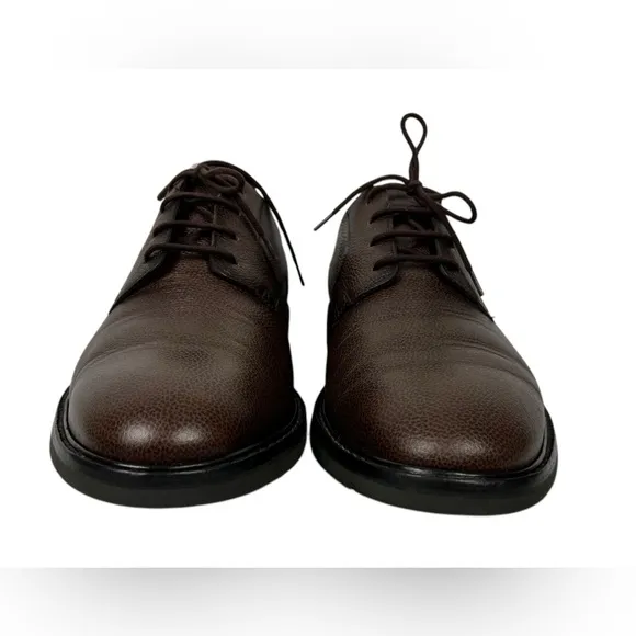Mephisto Marlon Brown Pebble Leather Shoes Size US 9 Casual Made In France