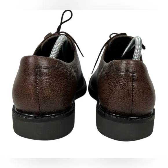 Mephisto Marlon Brown Pebble Leather Shoes Size US 9 Casual Made In France