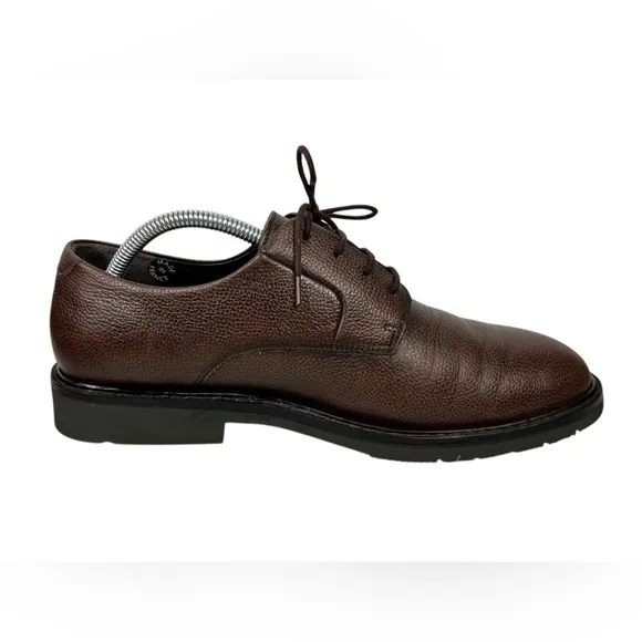 Mephisto Marlon Brown Pebble Leather Shoes Size US 9 Casual Made In France