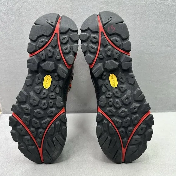 Merrell Capra Mid Sport GTX Mens Size 8.5 Boots Light Gray Red Hiking Gore-Tex