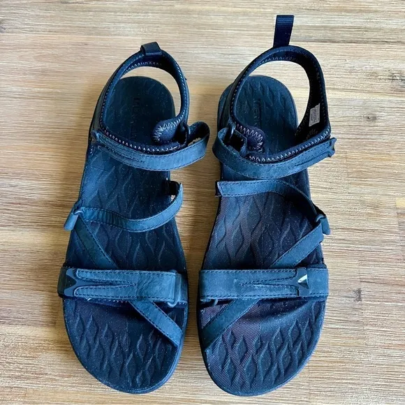 Merrell Form 2 Women Black Grip Soles Size 10 Performance Outdoor Hiking Sandals