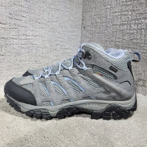 Merrell Moab 3 Men's Size 11 US Gray Suede Mid Waterproof Hiking Boots J88792