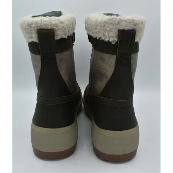 Merrell Womens Size 9.5 Haven Polar Mid Lace Olive Waterproof Winter Boots