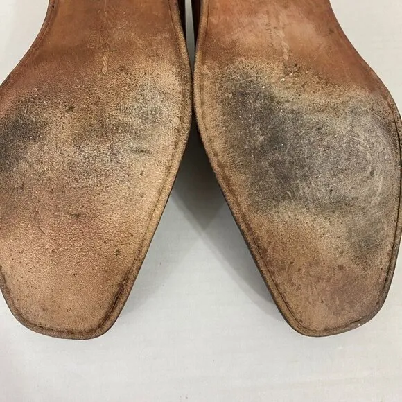 MEZLAN &quot;Columbus&quot; Brown Leather Oxford Dress Shoes Mens Sz 8 M Spain Lace Up 8M