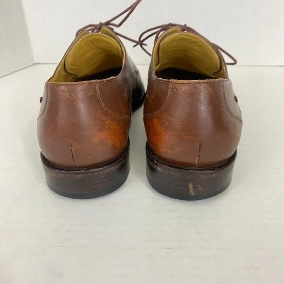 MEZLAN &quot;Columbus&quot; Brown Leather Oxford Dress Shoes Mens Sz 8 M Spain Lace Up 8M