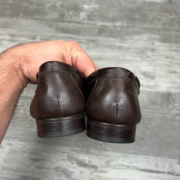 Mezlan Brown Crocodile Loafers 9.5 M