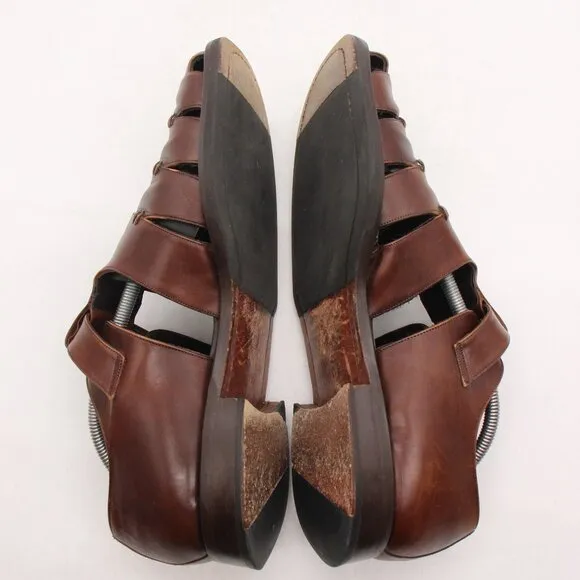 Mezlan Diablo Men's 11 Brown Leather Fisherman Sandals Casual Shoes