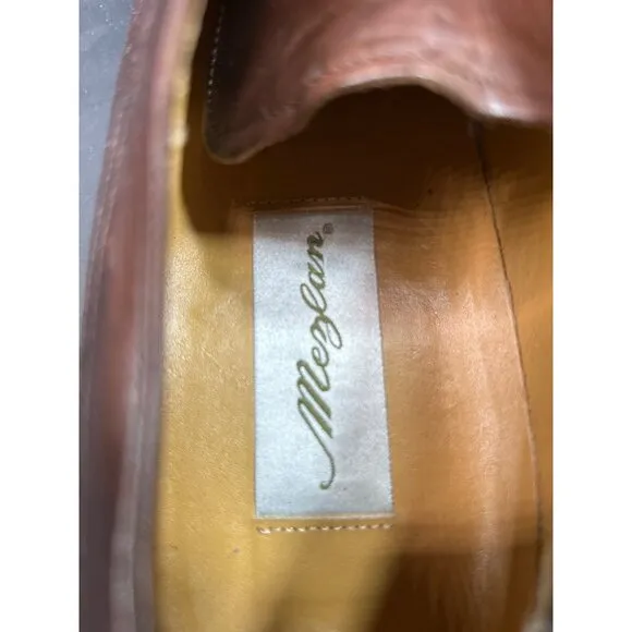 Mezlan HUDSON Mens Brown Leather Lace-Up Dress Shoes 11.5 M