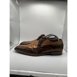 Mezlan Mens Brown Leather Derby Dress Shoes Size 8.5 M‎