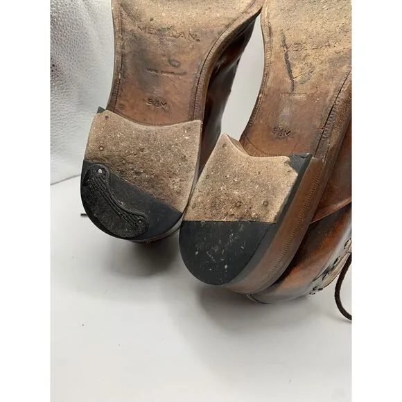 Mezlan Mens Brown Leather Derby Dress Shoes Size 8.5 M‎
