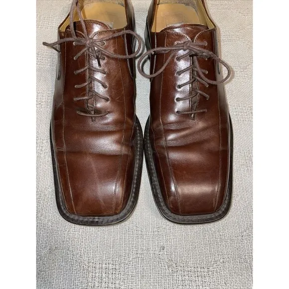 Mezlan Men’s Dress Shoes Size 10.5 D Brown Leather Business Formal City