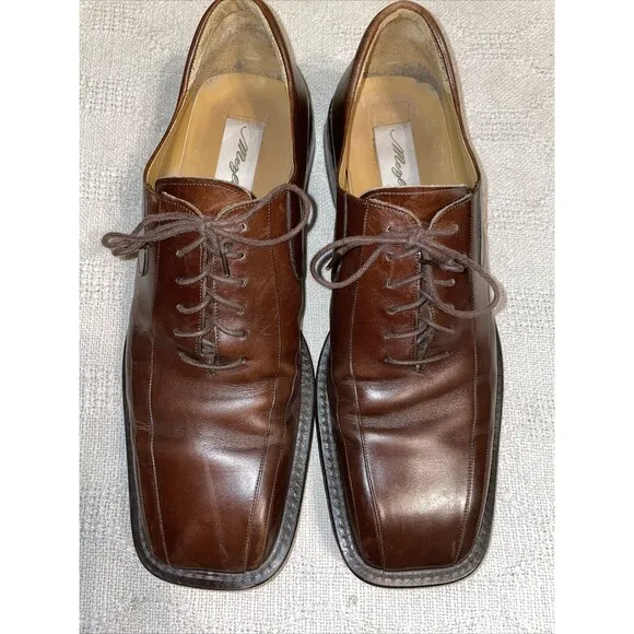Mezlan Men’s Dress Shoes Size 10.5 D Brown Leather Business Formal City