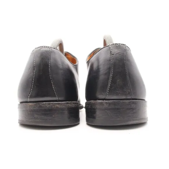 MEZLAN Men's Size 9 M Oxford Dress Shoes Black Leather Cap Toe Lace Up 2714
