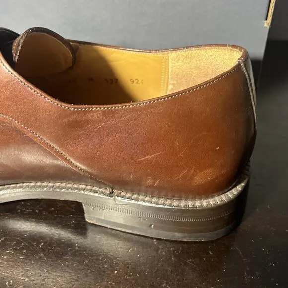 Mezlan Monk Strap Dress Shoes Mens Size 10 M Shoes Brown Leather Slip On Buckle