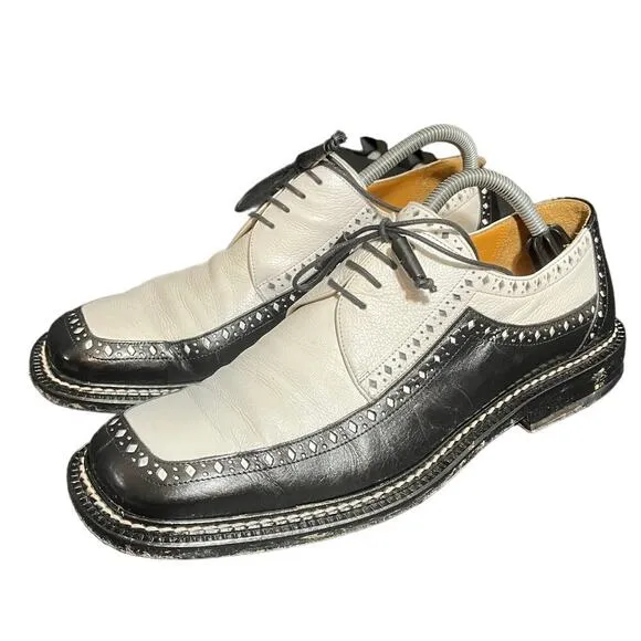 Mezlan Pesaro Mens Dress Shoes Leather Made In Spain Mens Size‎ 9 Derby Oxford