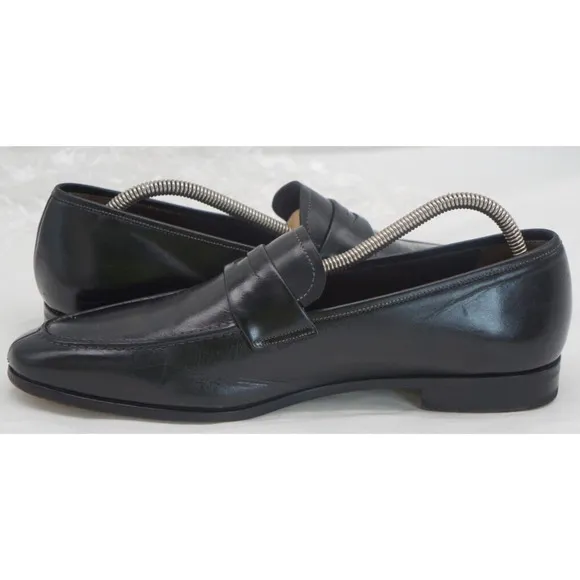 Mezlan Size 10.5 M Black Penny Loafers Shoes MEN'S