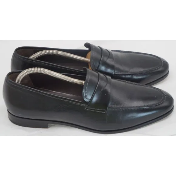 Mezlan Size 10.5 M Black Penny Loafers Shoes MEN'S