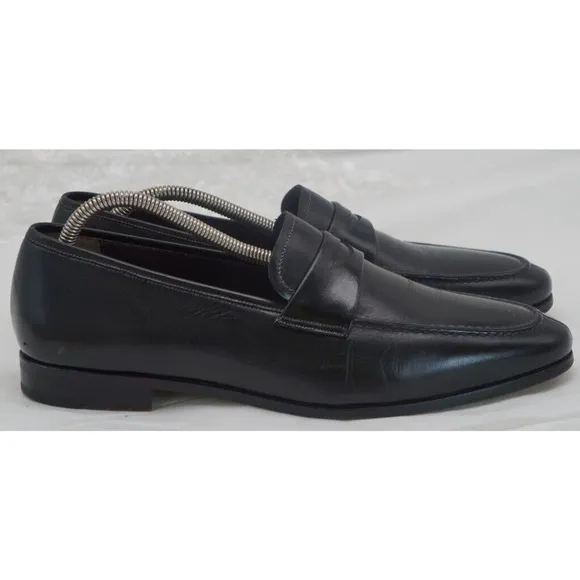 Mezlan Size 10.5 M Black Penny Loafers Shoes MEN'S