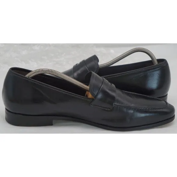 Mezlan Size 10.5 M Black Penny Loafers Shoes MEN'S