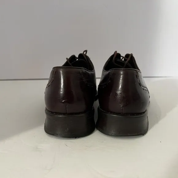 Mezlan Termoli Men's Brown Leather Oxford Lace Shoes - Made In Spain - Sz 10.5 M