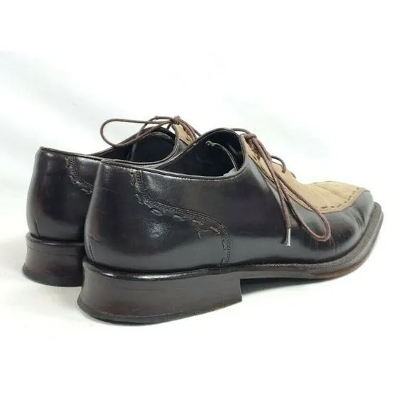 Mezlan Termoli Oxford Dress Shoes Men's Size 9 Leather And Suede Uppers