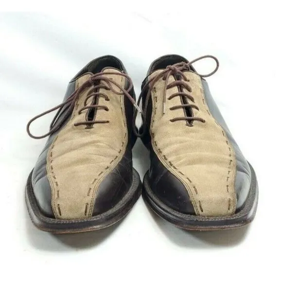 Mezlan Termoli Oxford Dress Shoes Men's Size 9 Leather And Suede Uppers